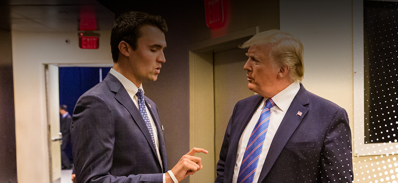 Charlie and President Donald Trump